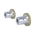 Urethane Rollers with Collars - Stepped with Set Screw Holes
