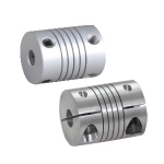 Flexible Shaft Coupling - Beam, Aluminum, Set Screw · Slit