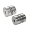 Flexible Shaft Coupling - Beam, Long Body, Aluminum · Stainless Steel, Set Screw