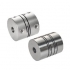 Flexible Shaft Coupling - Beam, Long Body, Aluminum · Stainless Steel, Set Screw