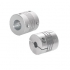 Flexible Shaft Coupling - Beam, Duralumin, Set Screw · Slit