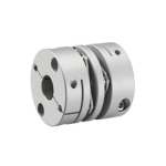 Flexible Shaft Coupling - Short Body, Double Discs, Slit