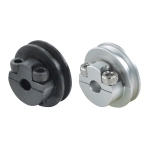 Round Belt Pulleys - Trapezoid Groove Type, Clamping
