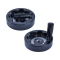 Solid Disk Handwheels - Wave Inside Shaped, With Folding Handle