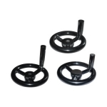 Plastic Three-Spoked Handwheels - With Folding Handle
