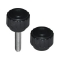 Plastic Knurled Knobs - Small Diameter