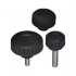 Plastic Knurled Knobs - Large Diameter