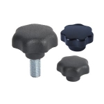Anti-aging Plastic Knobs- Seven Lobe Shaped