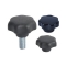 Anti-aging Plastic Knobs- Seven Lobe Shaped