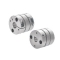 Flexible Shaft Coupling - High-Rigidity, Double Discs, Slit · Set Screw and Keyway