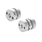 Flexible Shaft Coupling - Aluminum, Single Disc · Double Discs, Set Screw