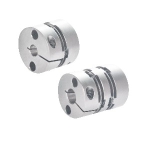 Flexible Shaft Coupling - High Torque, Aluminum, Stainless Steel Single Disc · Double Discs, Slit