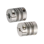 Flexible Shaft Coupling - Beam, Long Body, Aluminum · Stainless Steel, Slit