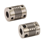 Flexible Shaft Coupling - Beam, Stainless Steel, Set Screw · Slit