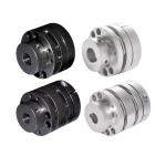 Stepped Flexible Shaft Coupling - High-Rigidity, Single Disc · Double Discs Set Screw and Keyway