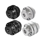 Stepped Flexible Shaft Coupling - High-Rigidity, Single Disc · Double Discs, Slit Set Screw and Keyway