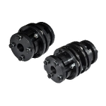 Flexible Shaft Coupling - High Torque, Single Disc · Double Discs, Keyless Clamping