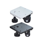 Casters for Aluminum Extrusions - Heavy Load, Square Plate Swivel Type