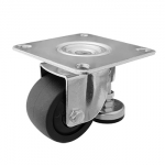 Casters with Leveling Mounts - Medium-Heavy Load, Square Plate Swivel Type