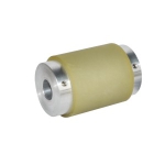 Urethane Rollers with Shafts - No Bearings, Shaft End with Set Screw Holes Straight Type