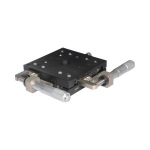 Manual XY-Axis Stages - Cross Roller Guide, Micrometer Head, Low Profile, High Accuracy