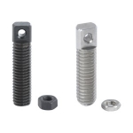 Extension Spring Stud – Wrench Flats, Full-Thread Type