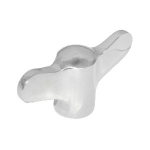 Stainless Steel Knobs - Wing Shaped, Nut Type