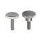 Steel Knurled Knobs - Small Diameter