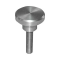 Stainless Steel Knobs - Not Knurled with Stepped Screws