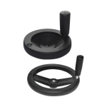 Aluminum Two-Spoked Handwheels - With Handle