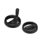 Nylon Two-Spoked Handwheels - Round Hole Type, With Folding Handle