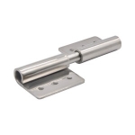 Detachable Hinges - Round Hole, Flag Shaped, Stainless Steel