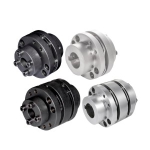 Flexible Shaft Coupling - Stepped, Aluminum·Steel, Set Screw and Keyway and Keyless Clamping