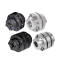 Flexible Shaft Coupling - Stepped, Aluminum·Steel, Set Screw and Keyway and Keyless Clamping