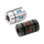 Flexible Shaft Coupling - Jaw, Stainless Steel, Keyless Clamping