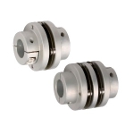 Stepped Flexible Shaft Coupling - Aluminum Single Disc · Double Discs, Slit