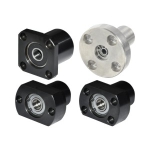 Bearings with Housing - Flange Type, Double Bearings, Retained