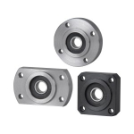 Bearings with Housing - Compact Flange Type, Double Bearings, Retained