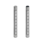 Circular Standoffs for Device Stands - Solid or Hollow, With Scale, Selectable Length