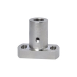 Brackets for Stands - Set Screw Type, Square Flange, with Slotted Holes