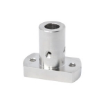 Brackets for Stands - Set Screw Type, Square Flange, with Round Holes