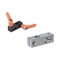 Double-Hole Strut Clamps - with Lever Clamp, Equal Diameter Perpendicular Type