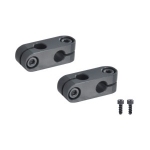 Double-Hole Strut Clamps - Unequal Diameter Perpendicular Type, Hex Socket Bolt Type