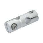 Double-Hole Round Strut Clamps - Equal Diameter Perpendicular Type