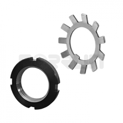 Bearing Lock Nuts - Round, Lock Nut with Toothed Lock Washer price, quotations, parameters, images