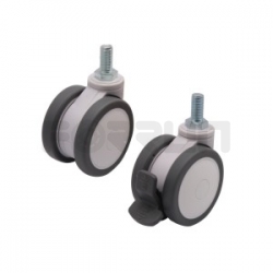 Resin Dual Wheel Casters - Allowable Load 70~90kg, Screw Fit Swivel Type price, quotations, parameters, images