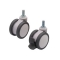 Resin Dual Wheel Casters - Allowable Load 70~90kg, Screw Fit Swivel Type