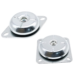 Bell-Shaped Vibration Mount – Female Thread Mounting Plate, Round, Two-Hole & Four-Hole Type