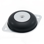 Bell-Shaped Vibration Mount – Female Thread Mounting Plate, Two-Hole Type